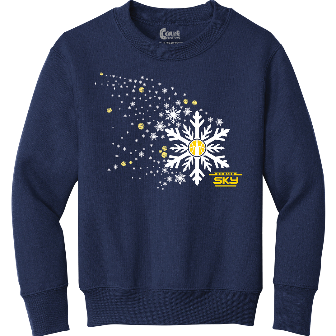 Sky Snowflake Youth Crewneck Sweatshirt