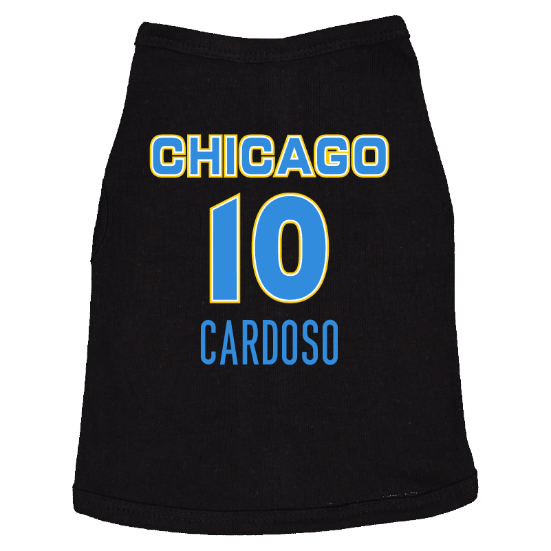 Chicago Sky City Name &amp; Number Doggie Tank - Cardoso