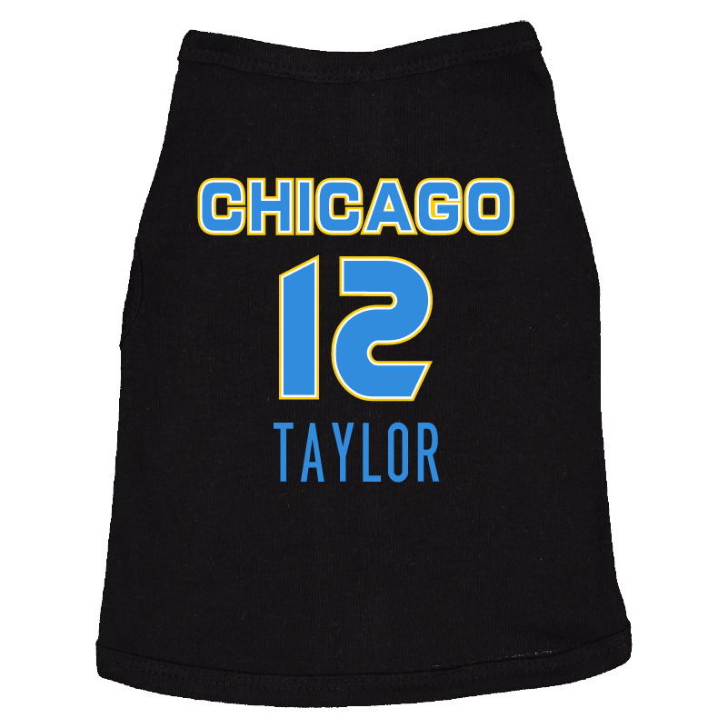 Chicago Sky City Name &amp; Number Doggie Tank - Taylor