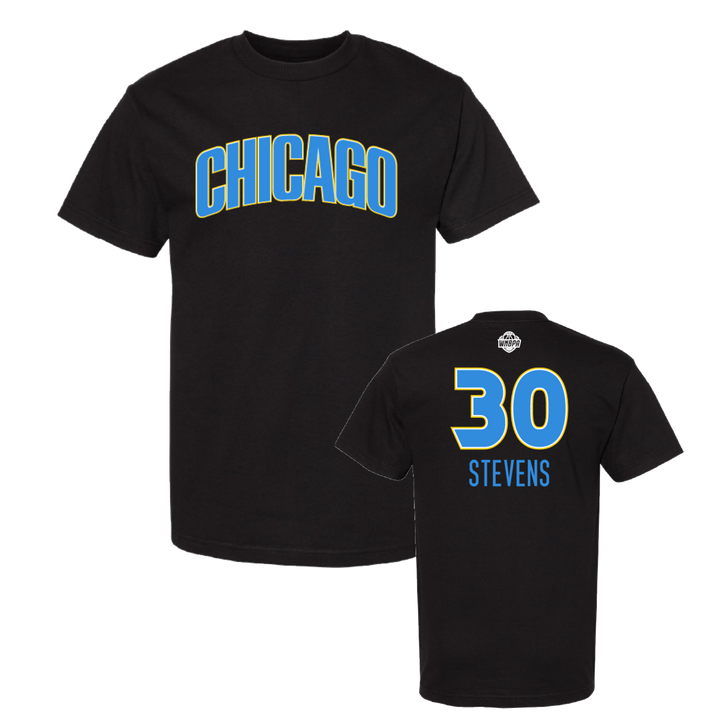 Chicago Sky City Name &amp; Number T-Shirt - Stevens