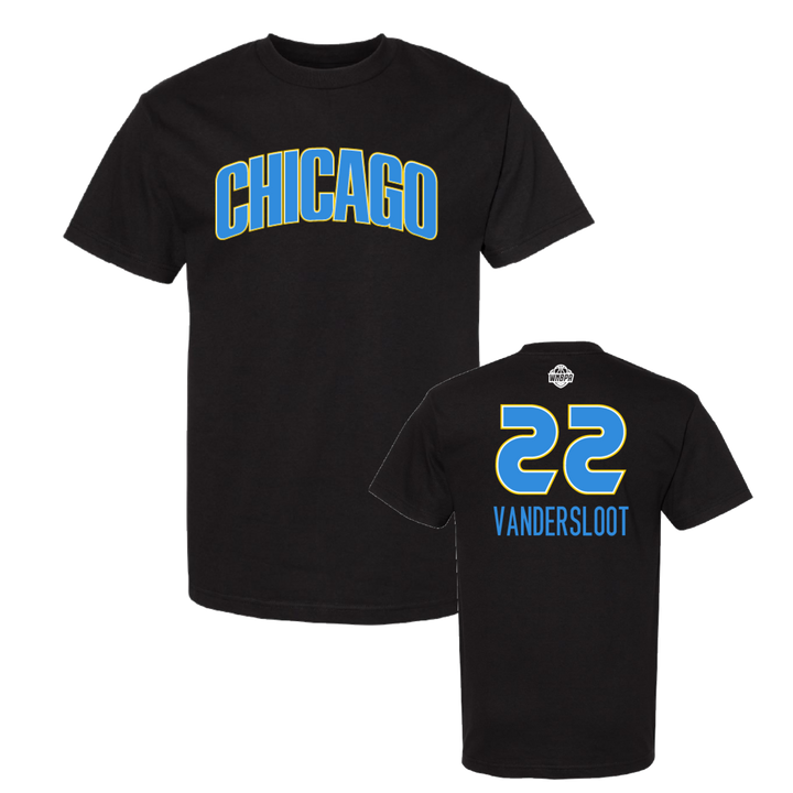 Chicago Sky City Name &amp; Number T-Shirt - Vandersloot