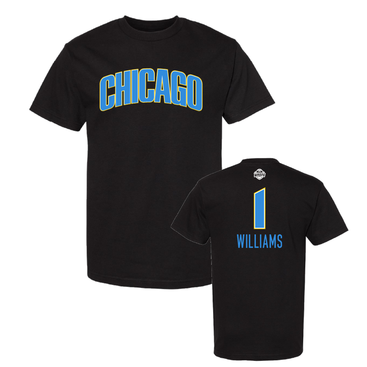 Chicago Sky City Name &amp; Number T-Shirt - Williams