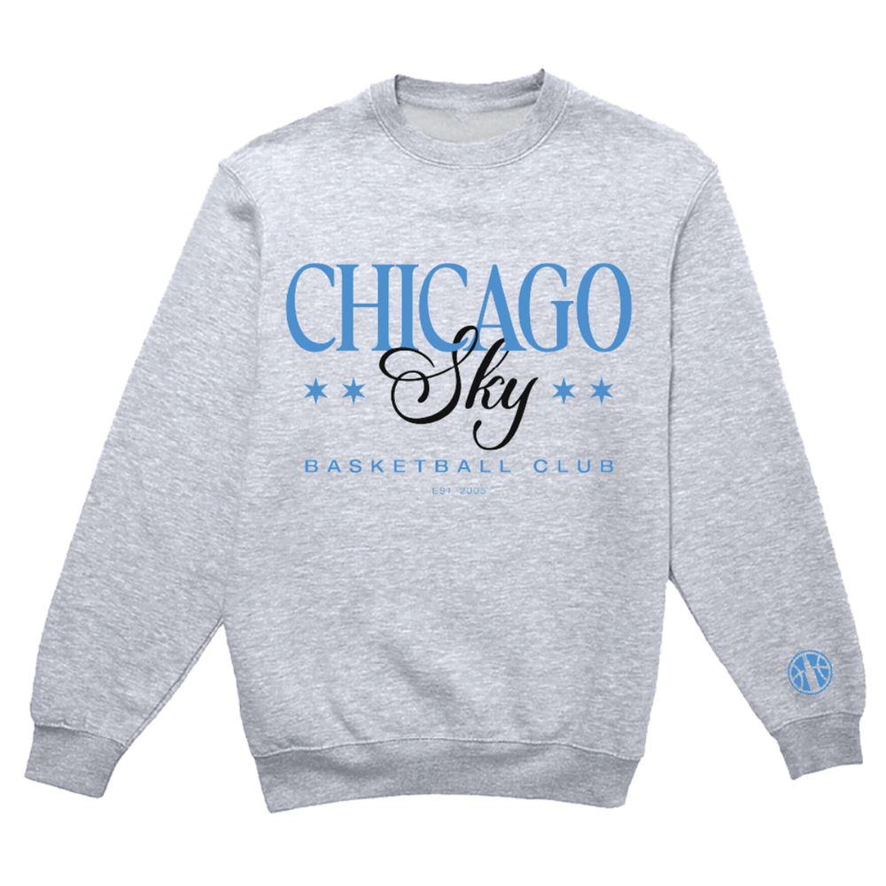 Chicago Sky Classic Crewneck Fleece Heather Grey