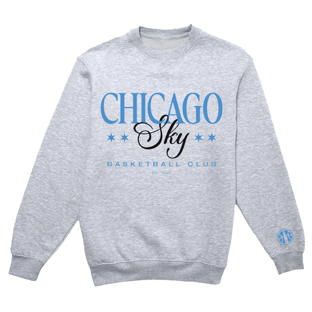Chicago Sky Classic Crewneck Fleece Heather Grey