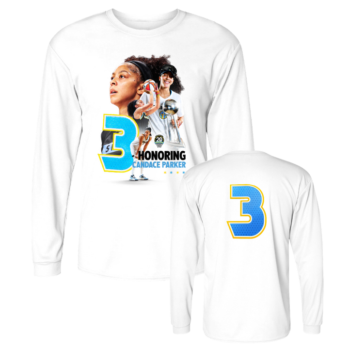Chicago Sky Retirement Long Sleeve T-Shirt - Candace Parker
