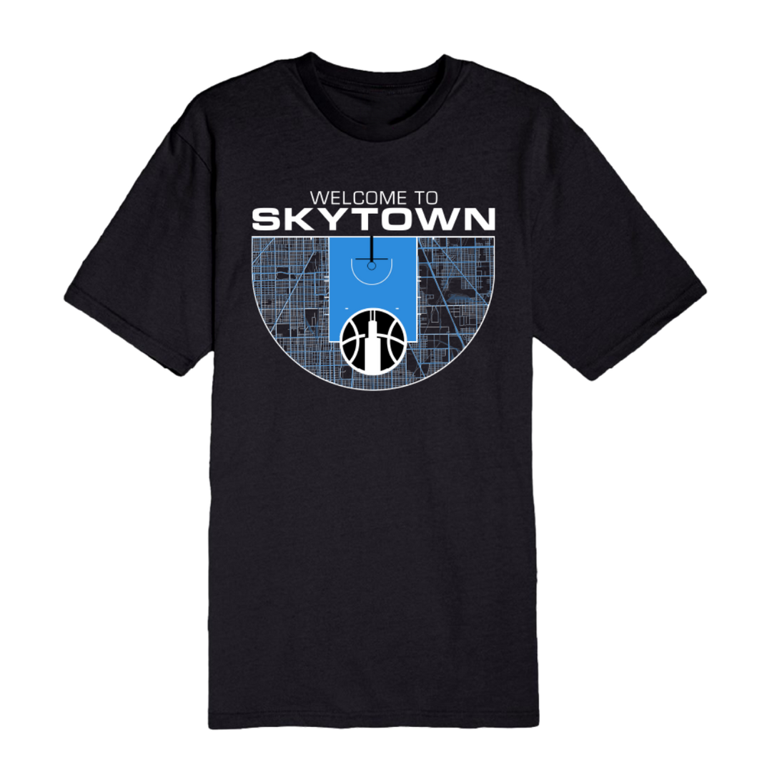 Chicago Sky Welcome to Skytown T-Shirt Black