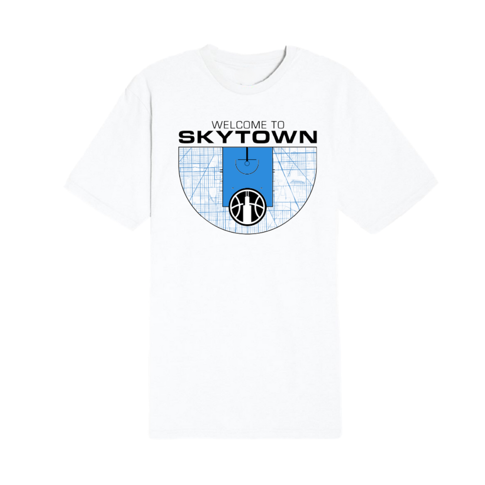 Chicago Sky Welcome to Skytown T-Shirt White