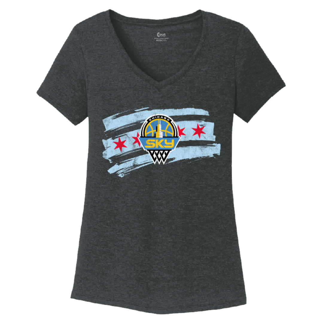 Ladies' Flag V-Neck T-Shirt