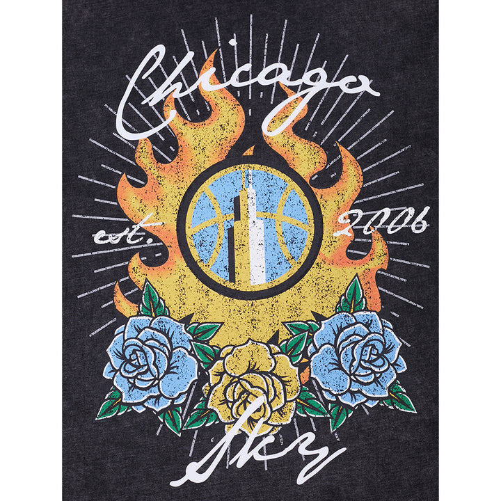 Pro Standard x Sky Fire and Roses Drop Shoulder T-Shirt