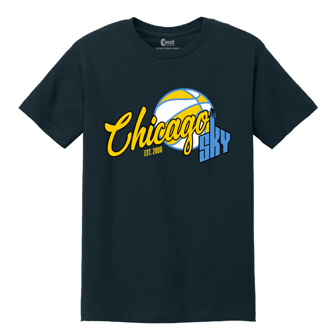 Chicago Sky Basketball Script T-Shirt