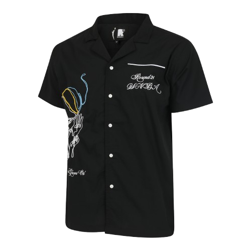 Chicago Sky Embroidered Round21 Bowling Shirt