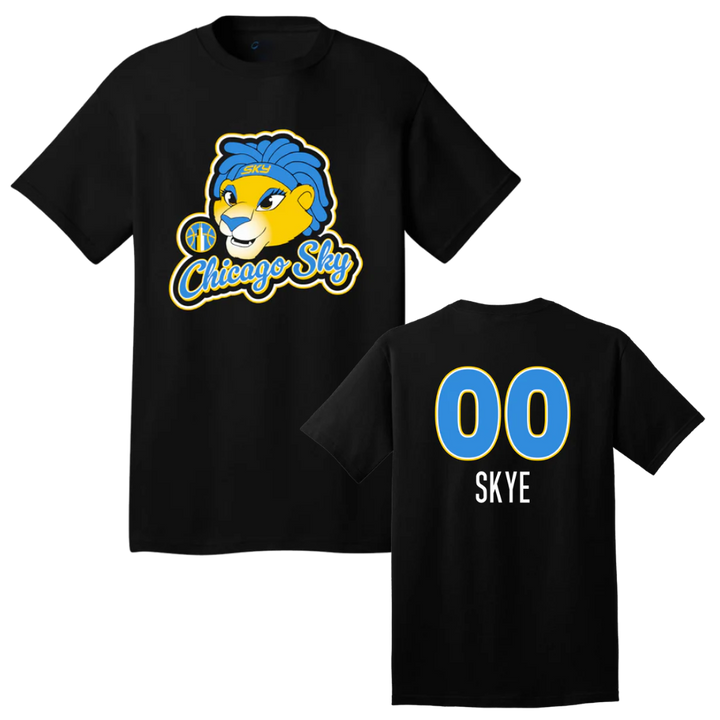 Chicago Sky Mascot Skye Name & Number T-Shirt