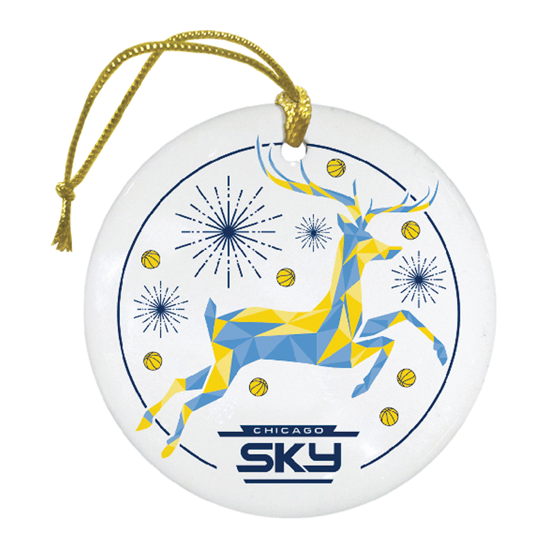 Chicago Sky Reindeer Ornament