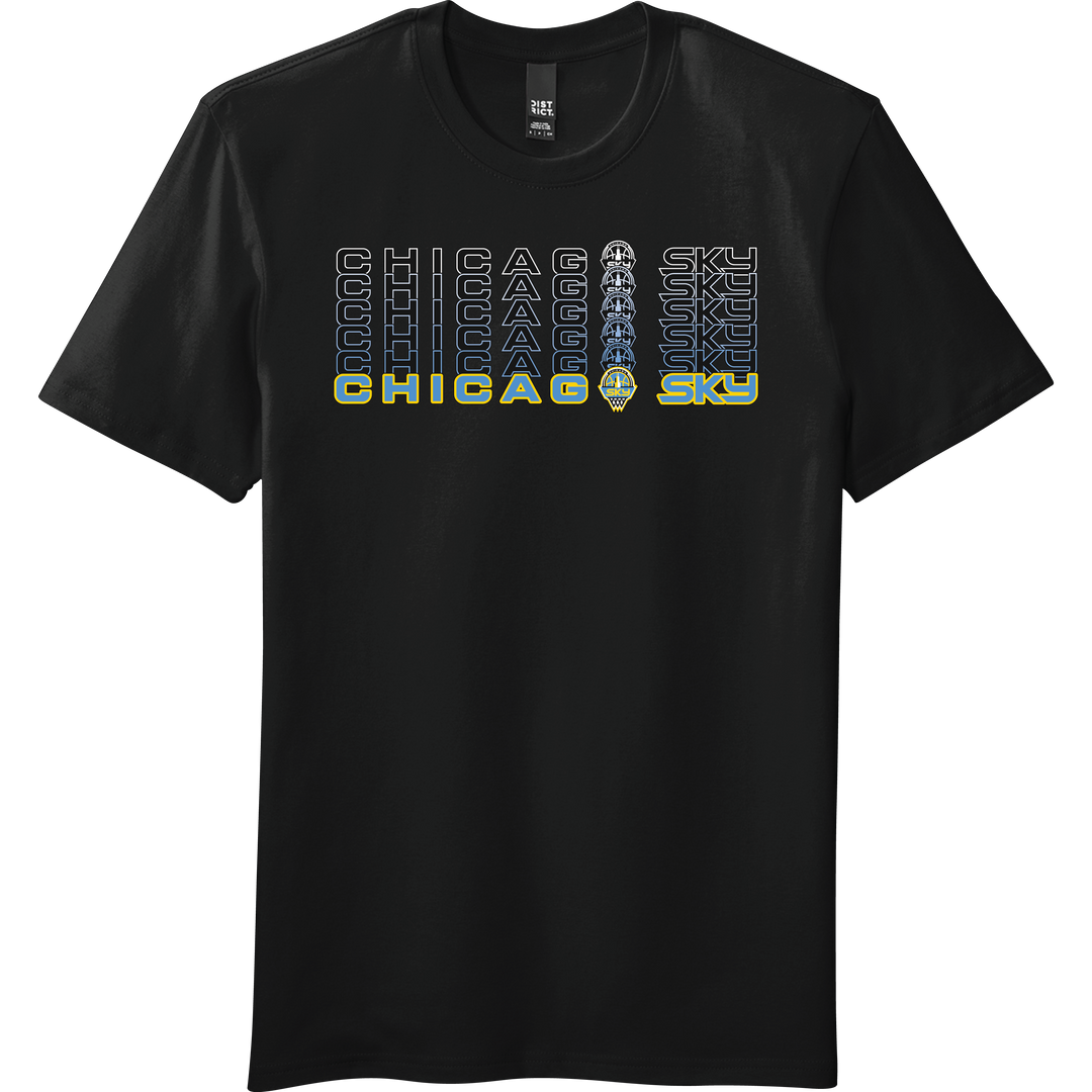 Chicago Sky Repeat Wordmark T-Shirt
