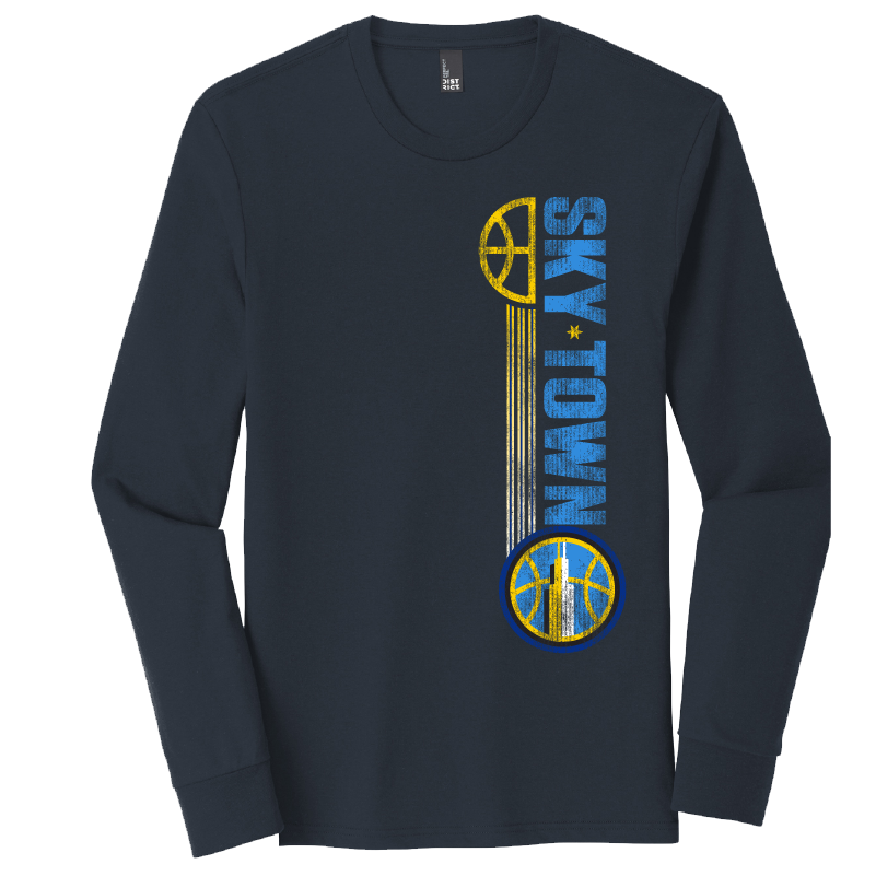 Chicago Sky Skytown Side Long Sleeve T-Shirt