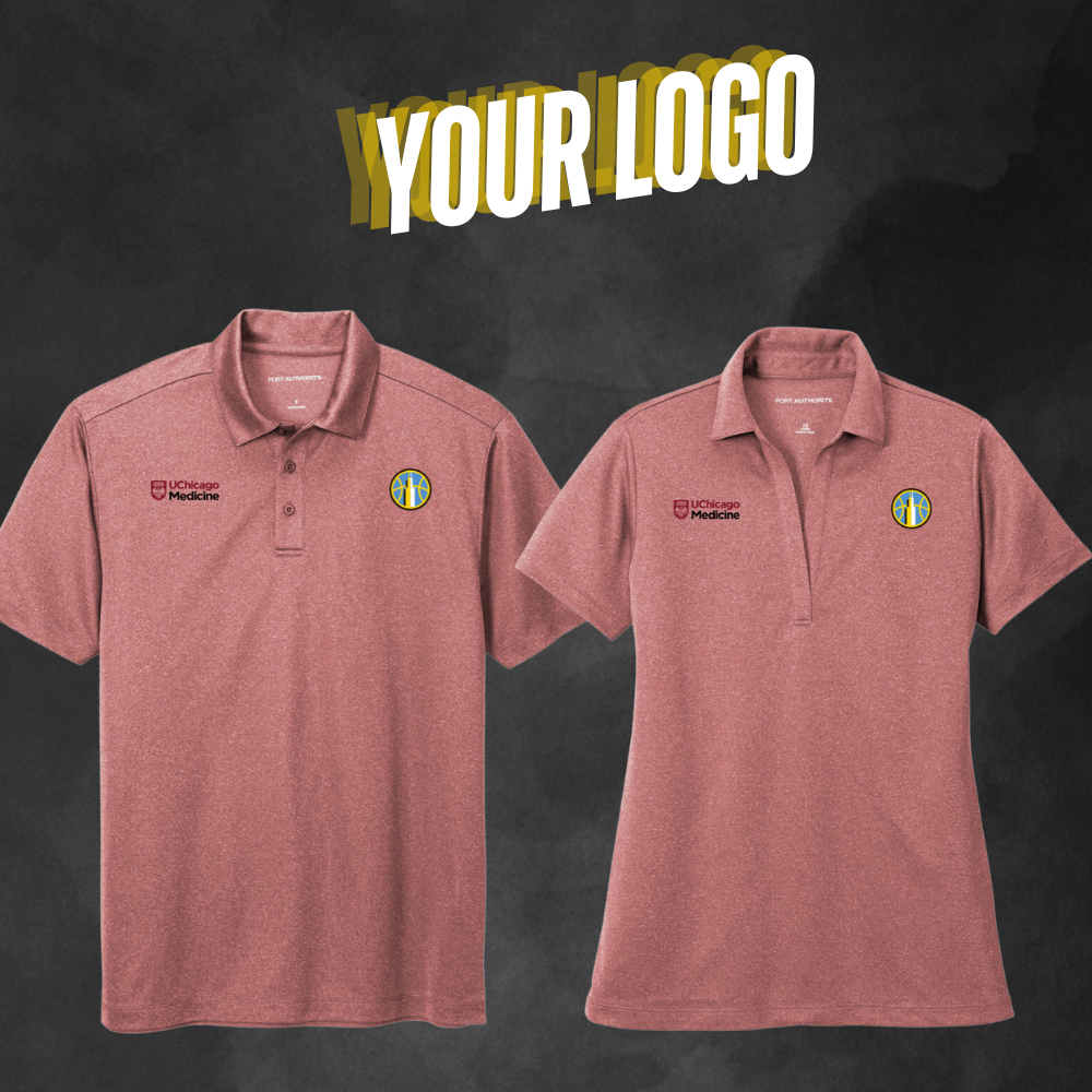 Chicago Sky x UChicago Medicine Custom Partner Logo Polo