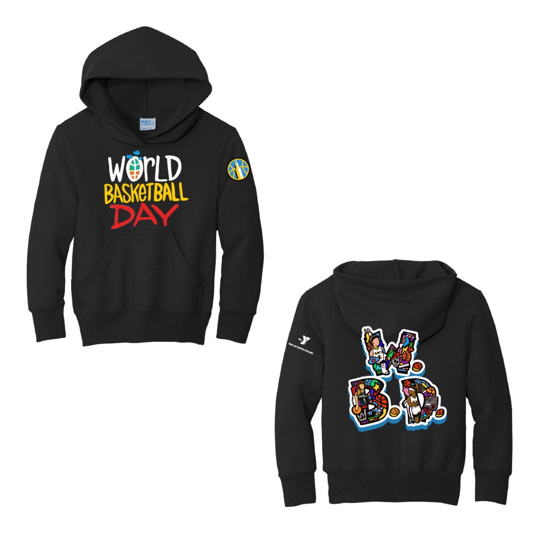 Chicago Sky Youth World Basketball Day Hoodie